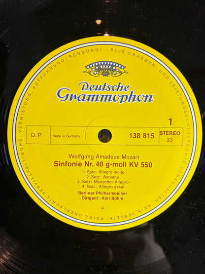 Wolfgang Amadeus Mozart - Symphonien Nr. 40 G-Moll = In G Minor KV 550 / Nr. 41 C-Dur = In C Major KV 551 "Jupiter" (VINYL) | Excellent (EX) Excellent (EX)-
