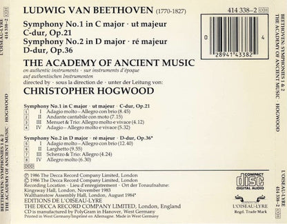 Ludwig Van Beethoven - Symphonies 1 & 2 (CD) | Near Mint (NM) Near Mint (NM)-