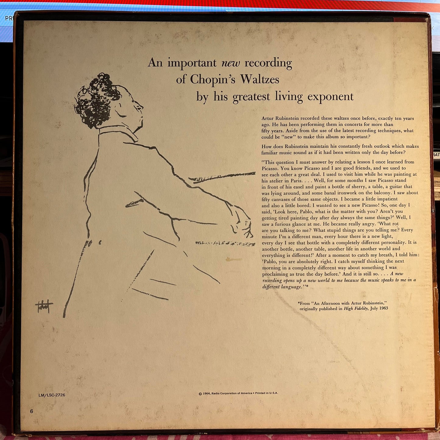 Arthur Rubinstein - Waltzes *RED SEAL/BOX* | Near Mint (NM) Very Good Plus (VG+)-