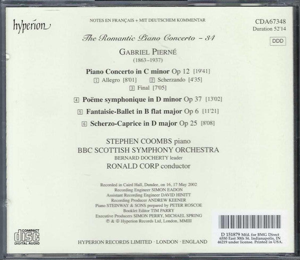 Gabriel Pierné - The Complete Works For Piano And Orchestra | Near Mint (NM) Near Mint (NM)-