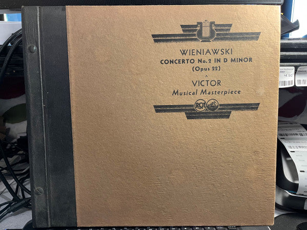 Henryk Wieniawski - Concerto No. 2, In D Minor For Violin And Orchestra (Opus 22) (3xSHELLAC) | Near Mint- (NM-) Excellent (EX)-