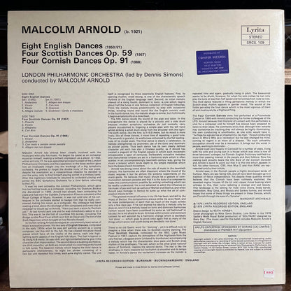 Malcolm Arnold - English ∙ Scottish & Cornish Dances (VINYL) | Near Mint- (NM-) Excellent+ (EX+)-