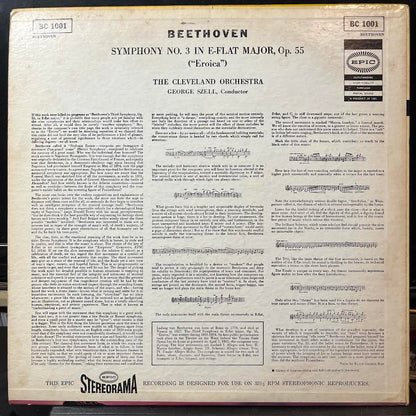 Ludwig van Beethoven - Symphony No. 3 In E-Flat Major, Op. 55 ("Eroica") (VINYL) | Near Mint- (NM-) Excellent+ (EX+)-