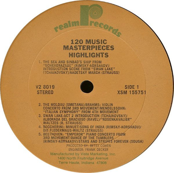 Various - 120 Music Masterpieces Highlights Vol. 2 (2xVINYL) | Near Mint- (NM-) Excellent+ (EX+)-