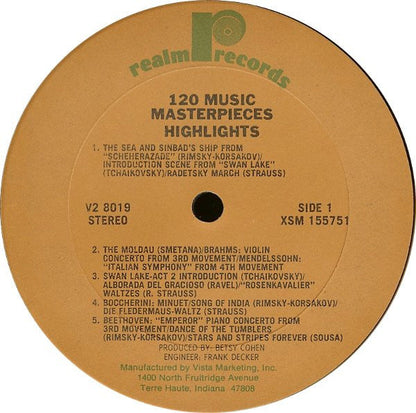 Various - 120 Music Masterpieces Highlights Vol. 2 (2xVINYL) | Near Mint- (NM-) Excellent+ (EX+)-