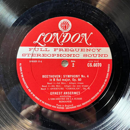 Ludwig van Beethoven - Symphony No. 4 In B Flat Major Opus 60 + Overture "Coriolan" Op. 62 (VINYL) | Near Mint- (NM-) Near Mint- (NM-)-