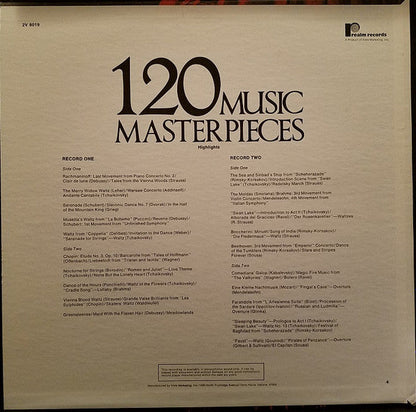 Various - 120 Music Masterpieces Highlights Vol. 2 (2xVINYL) | Near Mint- (NM-) Excellent+ (EX+)-