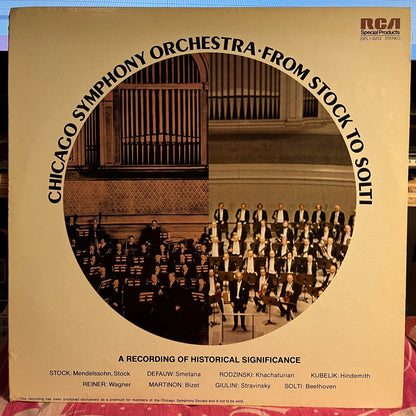 Chicago Symphony Orchestra - From Stock To Solti - A Recording Of Historical Significance | Near Mint (NM) Excellent (EX)-