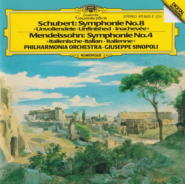 Felix Mendelssohn-Bartholdy - Schubert: Symphony No.8 "Unfinished" / Mendelssohn: Symphony No.4 "Italian" (CD) | Near Mint (NM) Near Mint (NM)-