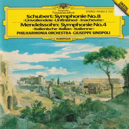 Felix Mendelssohn-Bartholdy - Schubert: Symphony No.8 "Unfinished" / Mendelssohn: Symphony No.4 "Italian" (CD) | Near Mint (NM) Near Mint (NM)-