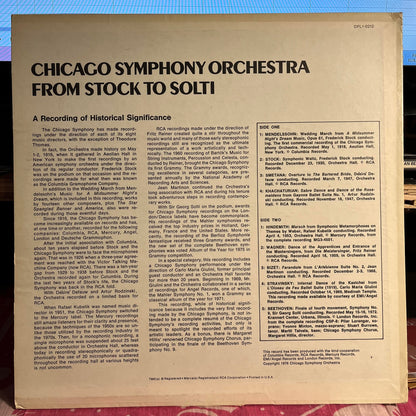 Chicago Symphony Orchestra - From Stock To Solti - A Recording Of Historical Significance | Near Mint (NM) Excellent (EX)-