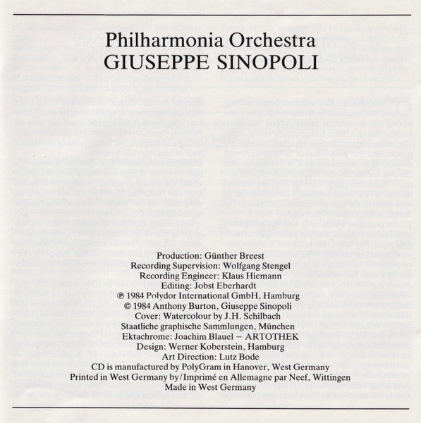 Felix Mendelssohn-Bartholdy - Schubert: Symphony No.8 "Unfinished" / Mendelssohn: Symphony No.4 "Italian" (CD) | Near Mint (NM) Near Mint (NM)-