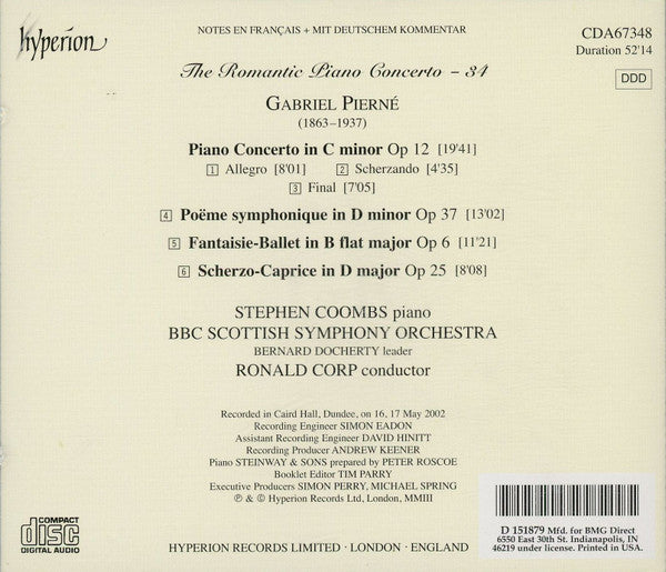 Gabriel Pierné - The Complete Works For Piano And Orchestra | Near Mint (NM) Near Mint (NM)-