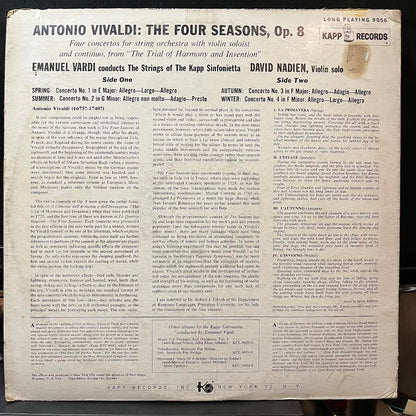 Antonio Vivaldi - The Four Seasons (VINYL) | Near Mint- (NM-) Excellent (EX)-