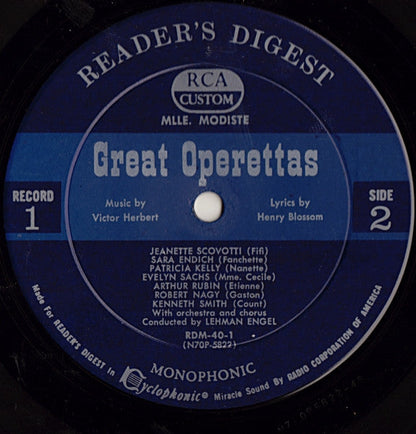 Various - Treasury Of Great Operettas | Near Mint (NM) Very Good (VG)-