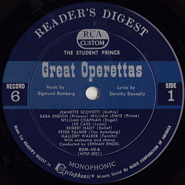 Various - Treasury Of Great Operettas | Near Mint (NM) Very Good (VG)-