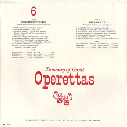 Various - Treasury Of Great Operettas | Near Mint (NM) Very Good (VG)-