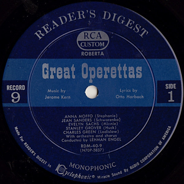 Various - Treasury Of Great Operettas | Near Mint (NM) Very Good (VG)-