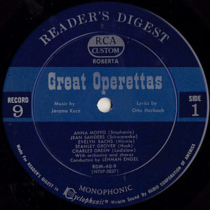 Various - Treasury Of Great Operettas | Near Mint (NM) Very Good (VG)-