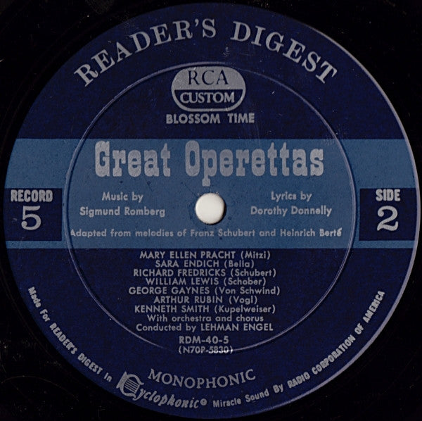 Various - Treasury Of Great Operettas | Near Mint (NM) Very Good (VG)-