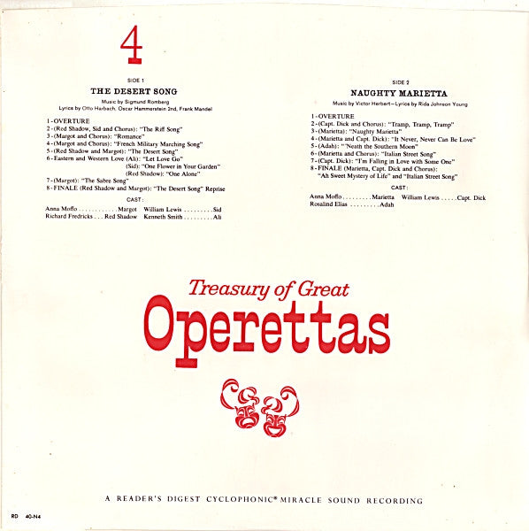 Various - Treasury Of Great Operettas | Near Mint (NM) Very Good (VG)-
