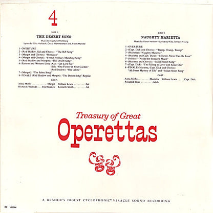 Various - Treasury Of Great Operettas | Near Mint (NM) Very Good (VG)-