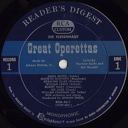 Various - Treasury Of Great Operettas | Near Mint (NM) Very Good (VG)-