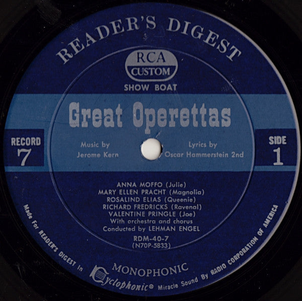 Various - Treasury Of Great Operettas | Near Mint (NM) Very Good (VG)-