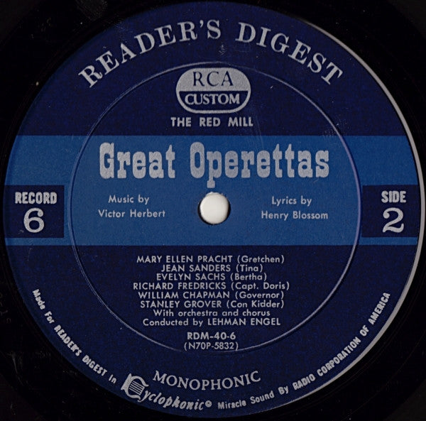 Various - Treasury Of Great Operettas | Near Mint (NM) Very Good (VG)-