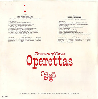 Various - Treasury Of Great Operettas | Near Mint (NM) Very Good (VG)-