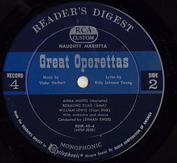 Various - Treasury Of Great Operettas | Near Mint (NM) Very Good (VG)-