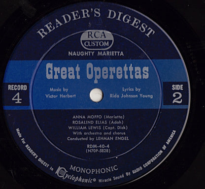 Various - Treasury Of Great Operettas | Near Mint (NM) Very Good (VG)-