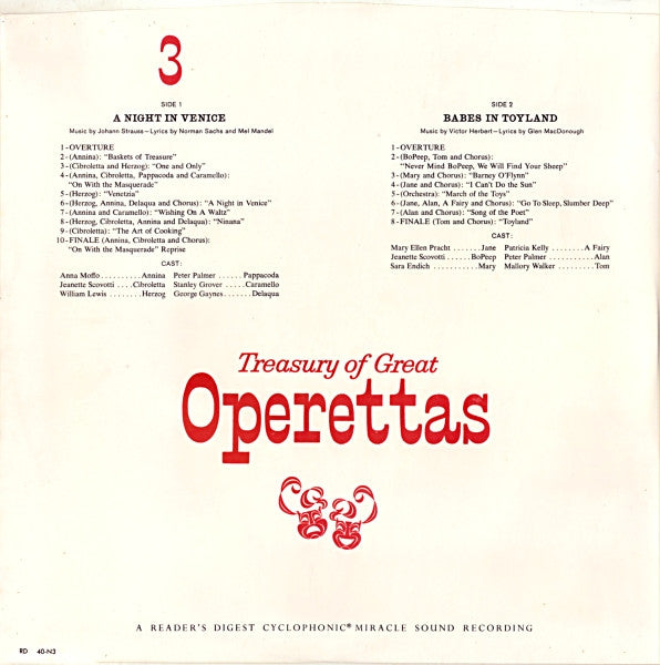 Various - Treasury Of Great Operettas | Near Mint (NM) Very Good (VG)-