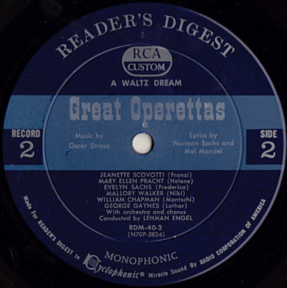 Various - Treasury Of Great Operettas | Near Mint (NM) Very Good (VG)-