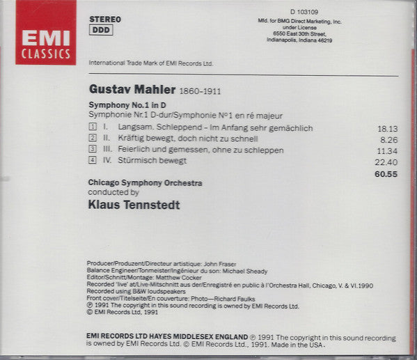 Gustav Mahler - Symphonie No. 1 (CD) | Near Mint (NM) Near Mint (NM)-