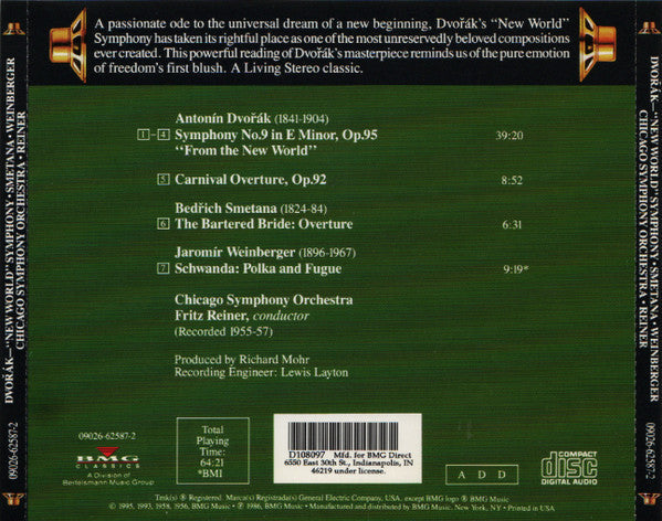 Antonín Dvořák - New World Symphony And Other Orchestral Masterworks (CD) | Near Mint (NM)-