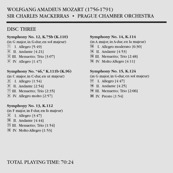 Wolfgang Amadeus Mozart - The Symphonies (10x CD Telarc ‎– CD 80729) | USED Near Mint (NM or M-) Near Mint (NM)-