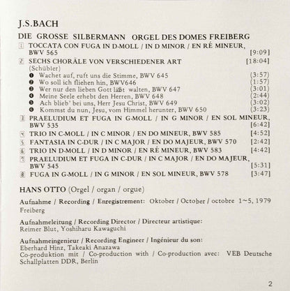 Johann Sebastian Bach - Die Grosse Silbermannorgel Des Domes Zu Freiberg (CD) | Near Mint (NM or M-)-