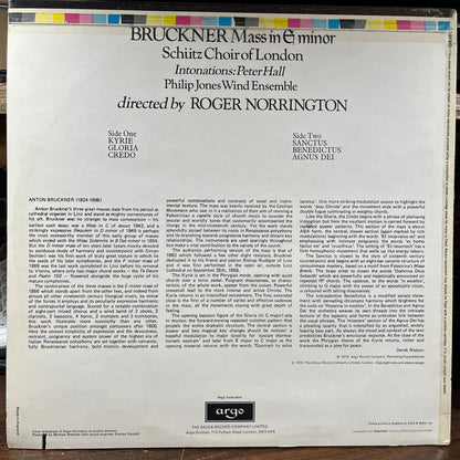 Anton Bruckner - Mass In E Minor (VINYL) | Near Mint (NM) Near Mint- (NM-)-
