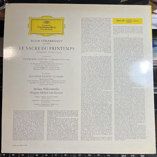 Herbert von Karajan - Le Sacre Du Printemps (VINYL) |-