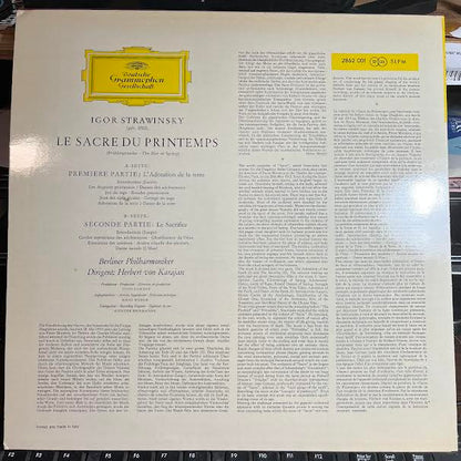 Herbert von Karajan - Le Sacre Du Printemps (VINYL) |-