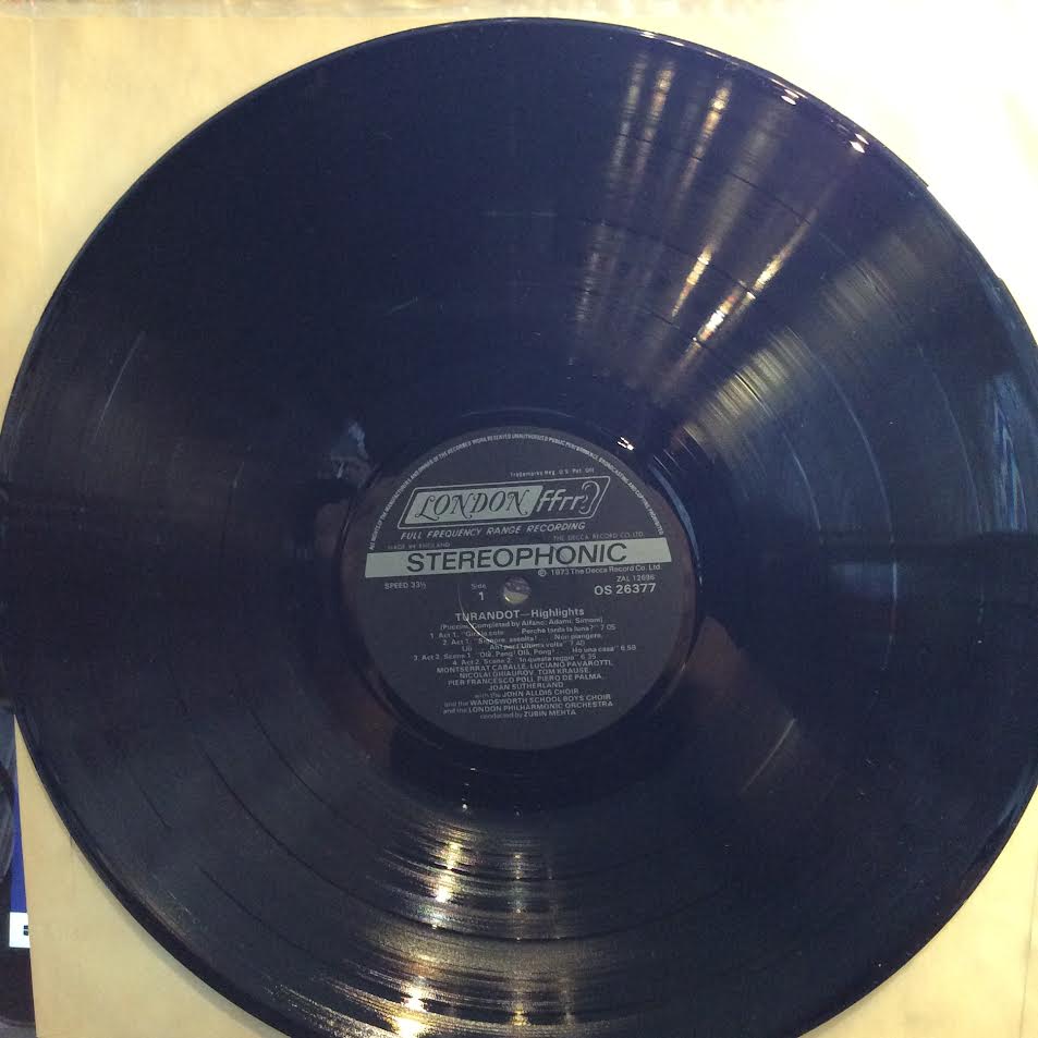 Giacomo Puccini - Turandot Highlights (VINYL) | Near Mint (NM) Excellent+ (EX+)-