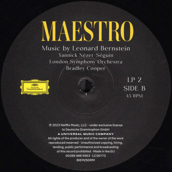 Yannick Nézet-Séguin - Maestro - Music By Leonard Bernstein (2xVINYL) | Near Mint (NM) Near Mint (NM)-