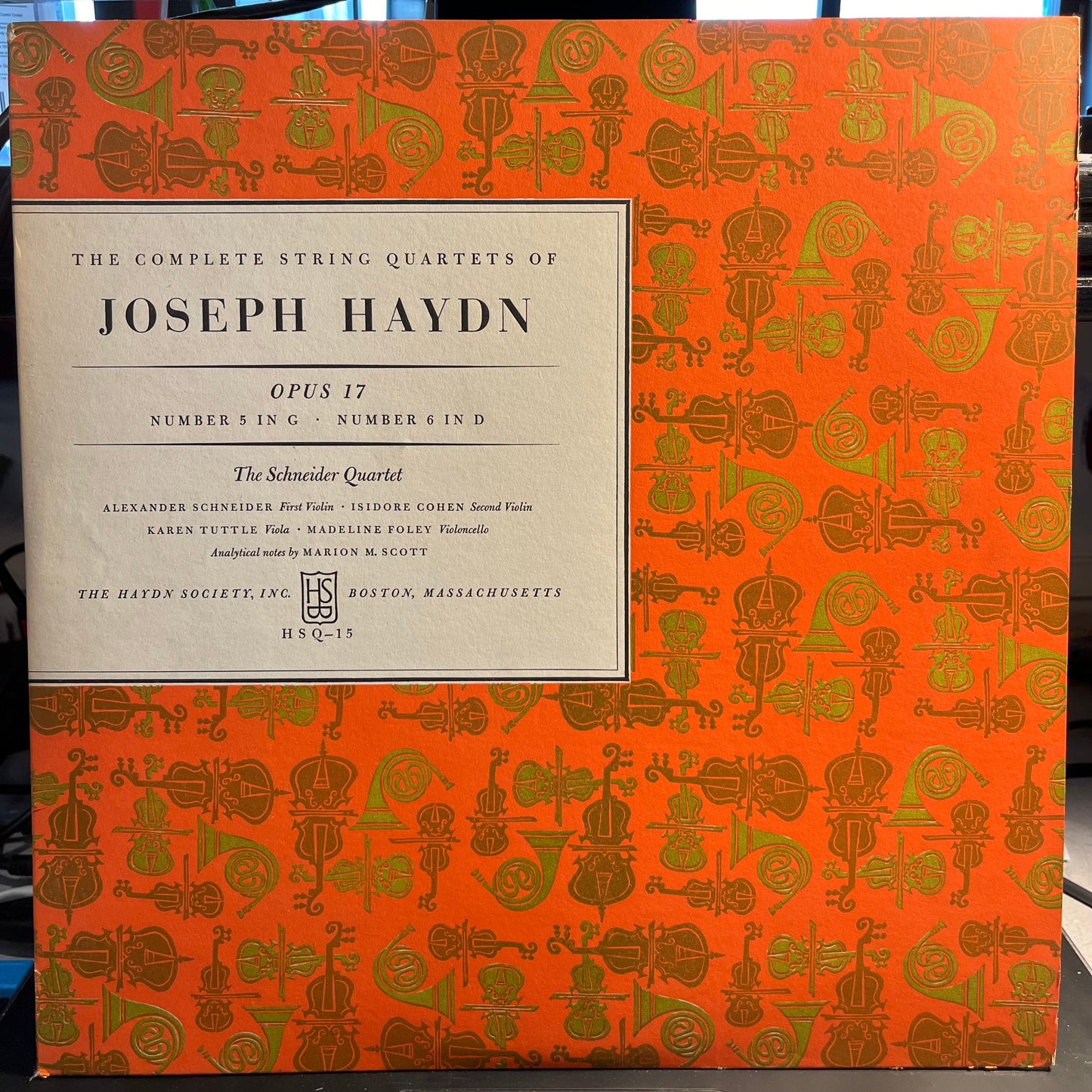 Joseph Haydn - String Quartets – Opus 17: Number 5 In G / Number 6 In D | Near Mint (NM) Near Mint (NM)-