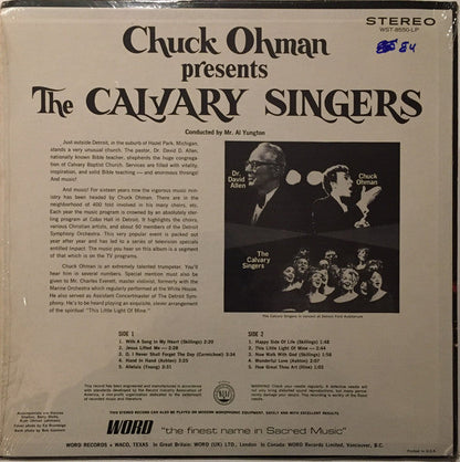 Chuck Ohman - Chuck Ohman Presents The Calvary Singers (VINYL) | Near Mint (NM) Near Mint (NM)-