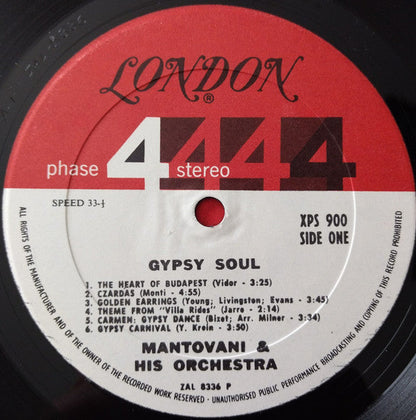 Mantovani And His Orchestra - Gypsy Soul | Near Mint (NM) Near Mint (NM)-