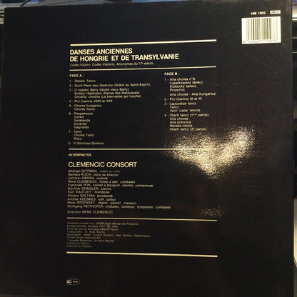 Clemencic Consort - Danses Anciennes De Hongrie (VINYL) | Near Mint (NM) Near Mint (NM)-