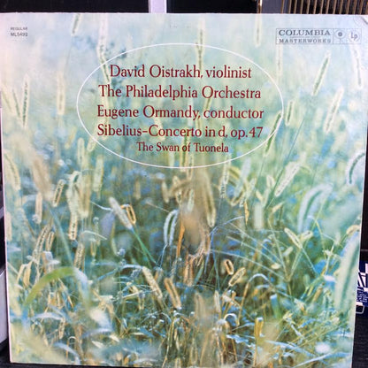 David Oistrach, The Philadelphia Orchestra, Eugene - Violin Concerto In D Minor, Op. 47 For Violin And Orchestra- Swan Of Tuonela (VINYL) | Near Mint (NM or M-)-