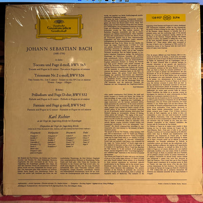 Johann Sebastian Bach - Toccata Und Fuge d-moll, BWV 565 · Triosonate Nr. 2 c-moll, BWV 526 · Präludium Und Fuge D-dur, BWV 532 · Fantasie Und Fuge g-moll, BWV 542 *SHRINK/GERMANY* | Near Mint (NM) Near Mint (NM)-
