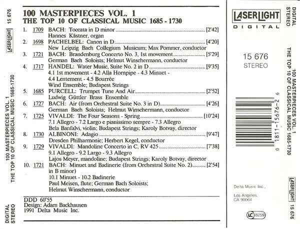 Various - The Top 100 Masterpieces Of Classical Music: 1685-1928 *10XCD BOX* | Near Mint (NM) Near Mint (NM)-